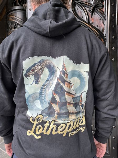 Lothepus Camping Jakke (midgardsormen og stavkirke)  